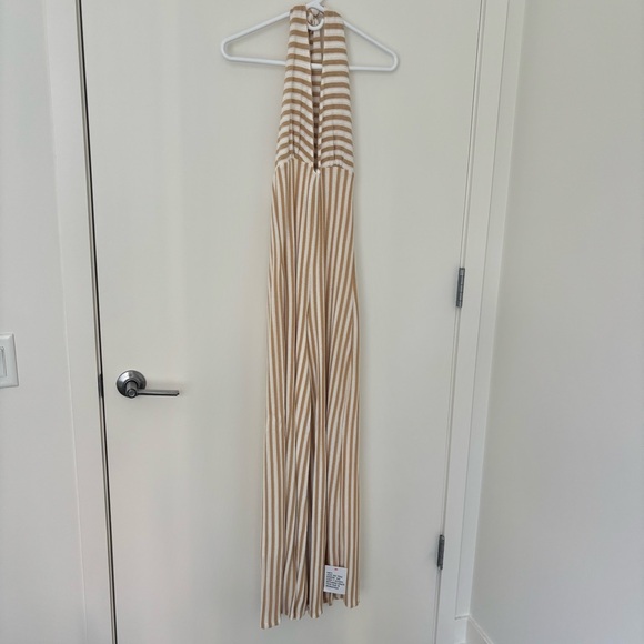 ASOS Design Halter Neck Crochet Wide Leg Jumpsuit - 4 - Picture 2 of 3